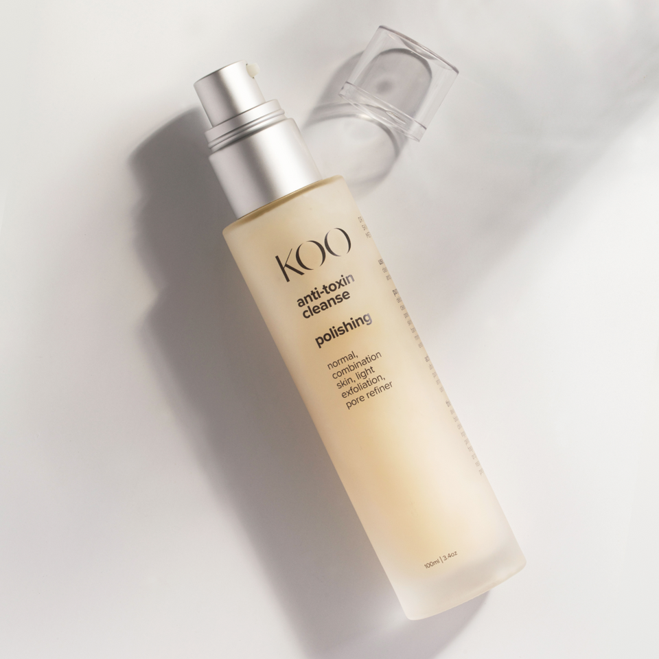 Dr. Koo Polishing Anti-Toxin Cleanser — surgeon-formulated lava pumice exfoliating cleanser, pore refiner 100ml